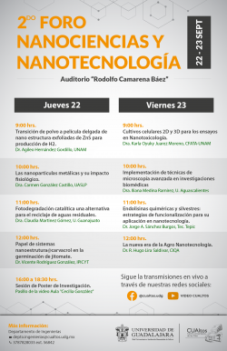 2de Foro de Nanociencias y Nanotecnología