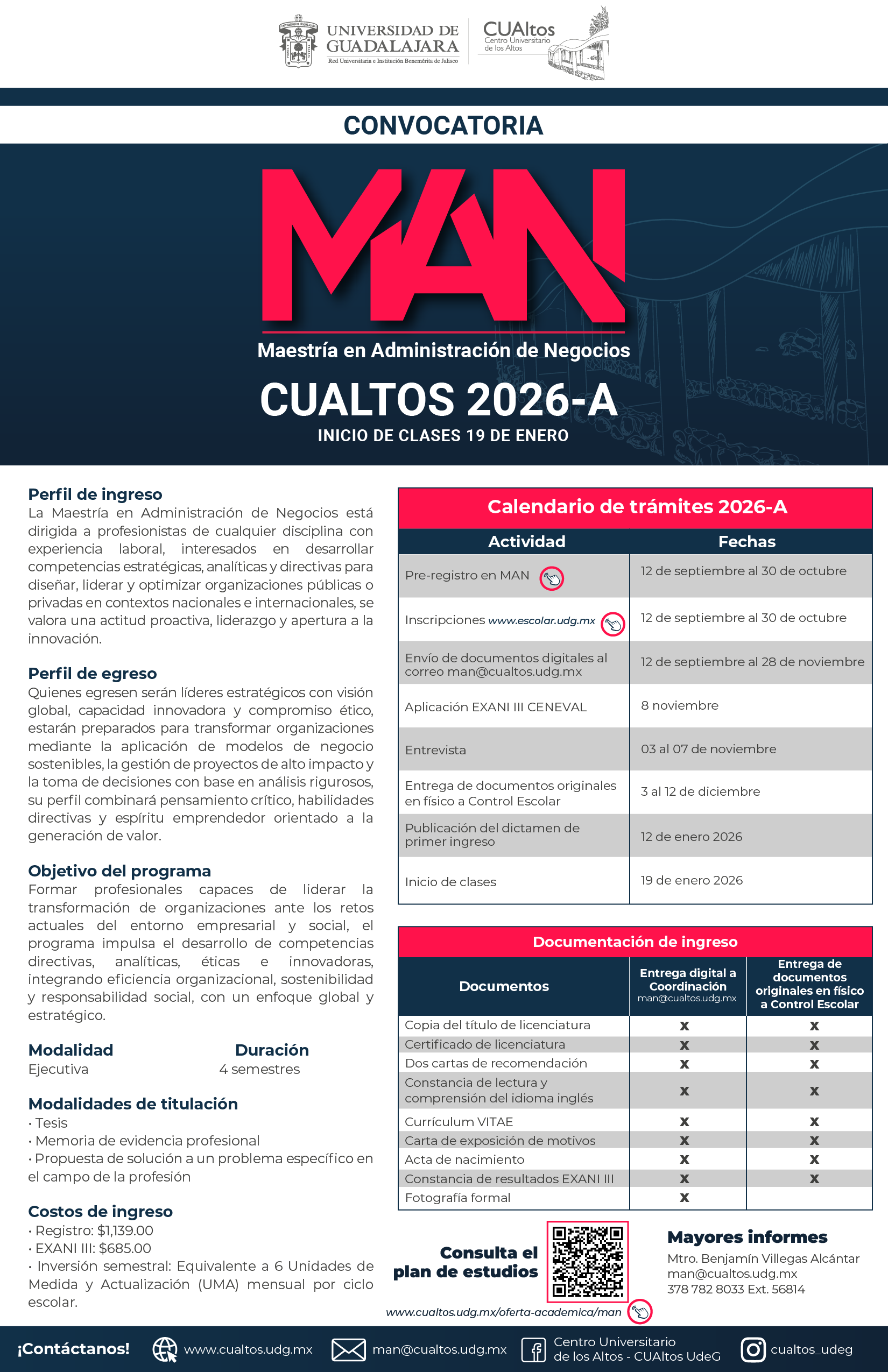 Convocatoria MAN