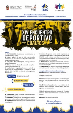 XIV Encuentro Deportivo CUALTOS