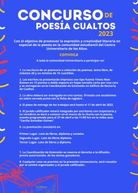 Concurso de poesía CUALTOS 2023