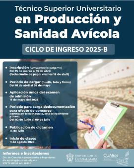 Técnico Superior Universitario en Producción y Sanidad Avícola