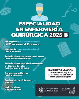 Especialidad en Enfermería Quirurgica 