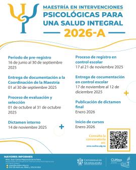 Maestría en Intervenciones Psicológicas para una Salud Integral