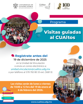 Visitas guiadas de preparatorias. Regístrate antes del 19 de diciembre de 2025