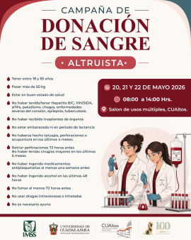 Campaña de Donación de Sangre Altruista
