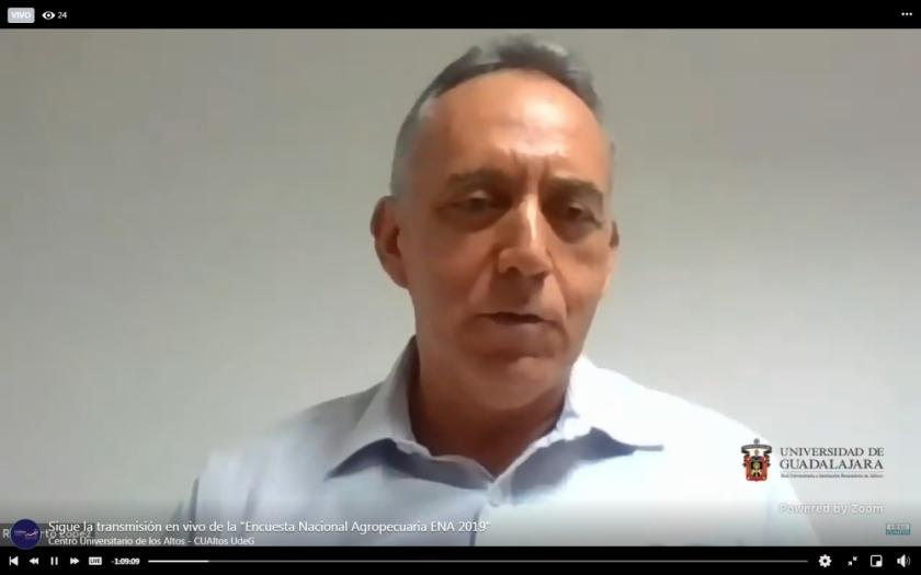 Expositor de los resultados de la Encuesta Nacional Agropecuaria (ENA 2019).