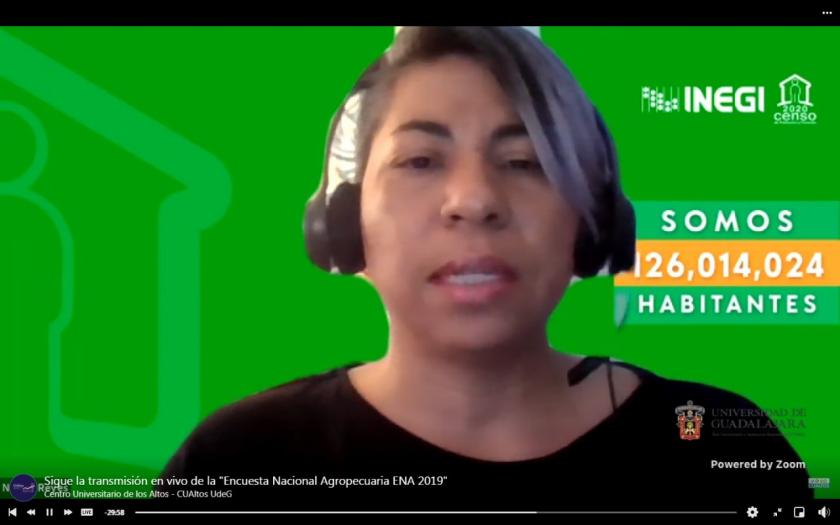 Expositora de los resultados de la Encuesta Nacional Agropecuaria (ENA 2019).