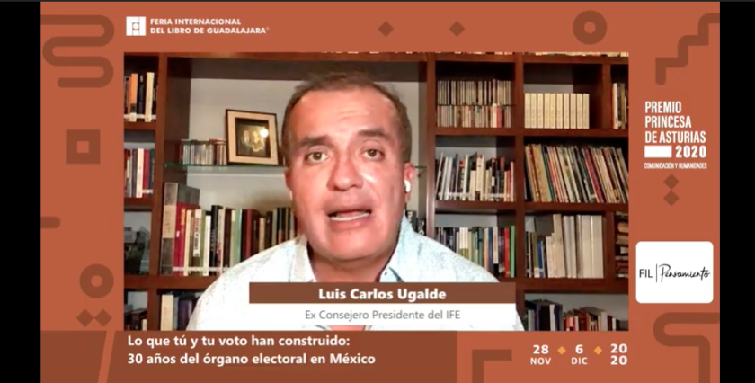 Participante en el Conversatorio “Lo que tú y tu voto han construido: 30 años del órgano electoral en México”.