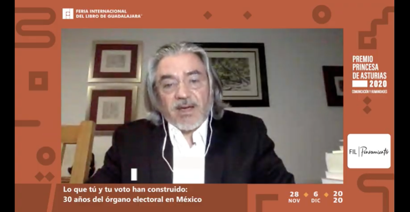 Participante en el Conversatorio “Lo que tú y tu voto han construido: 30 años del órgano electoral en México”.