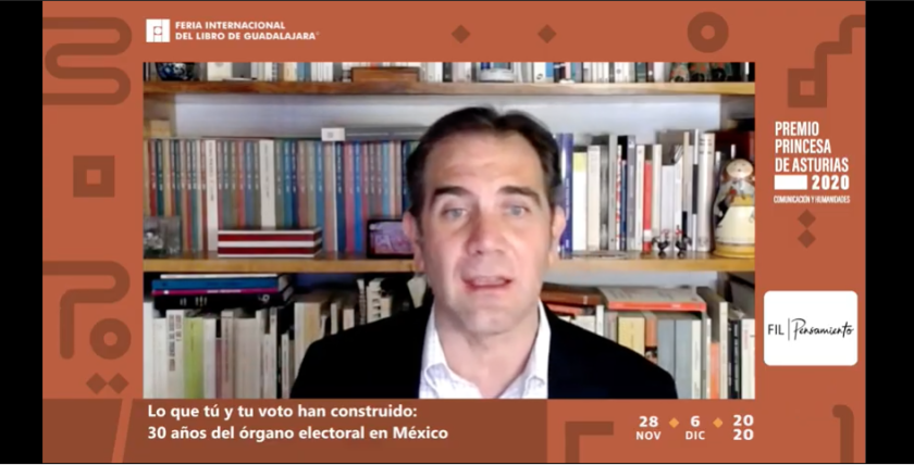Participante en el Conversatorio “Lo que tú y tu voto han construido: 30 años del órgano electoral en México”.