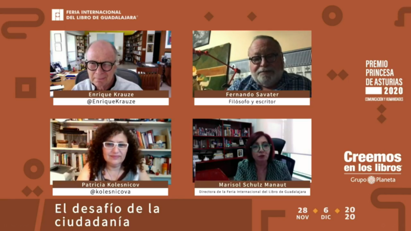 Participantes de la mesa de diálogo “El desafío de la ciudadanía”.