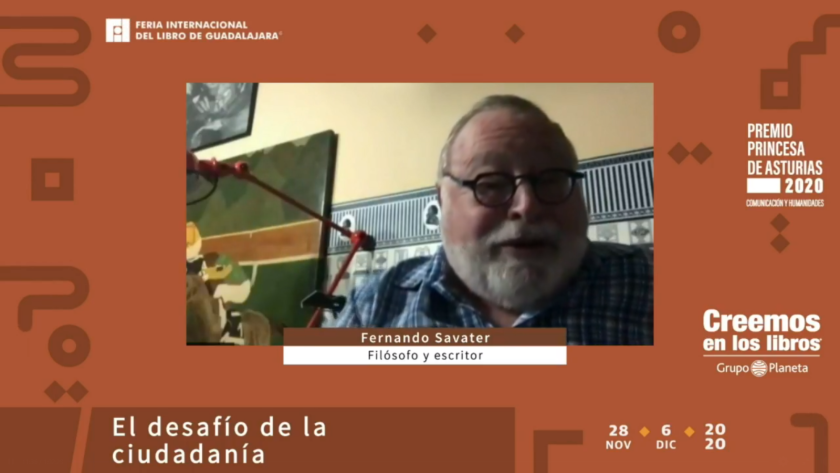 Participante de la mesa de diálogo “El desafío de la ciudadanía”.