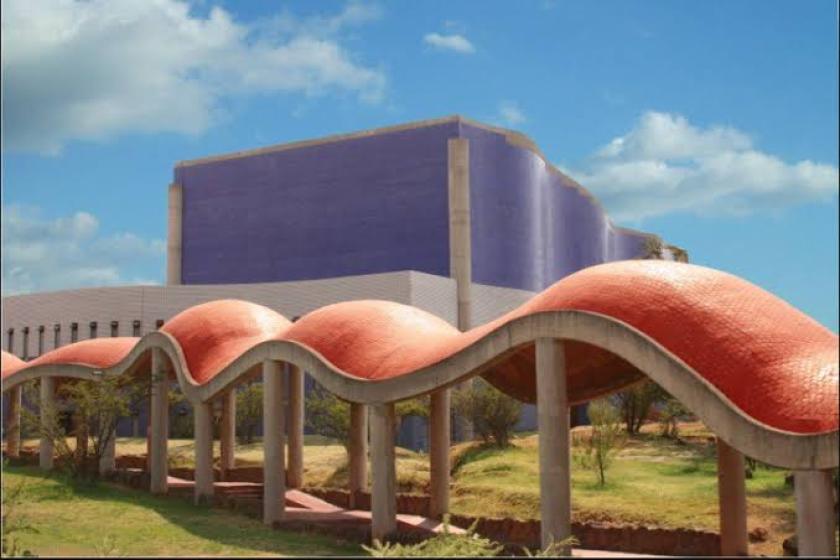 Plano de una estructura arquitectónica.