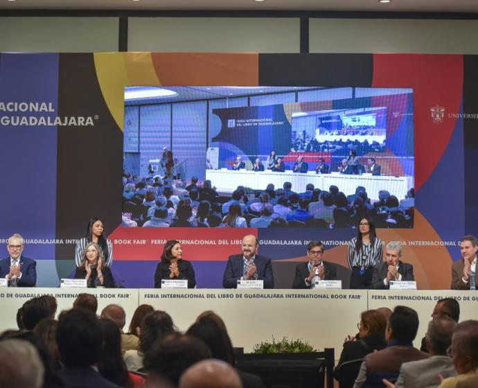 Integrantes en la Ceremonia de premiación.