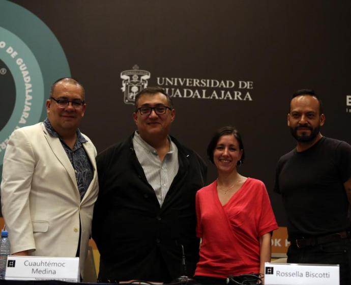Integrantes del panel “El arte de lo (im)posible. Arte contemporáneo y geopolítica”.