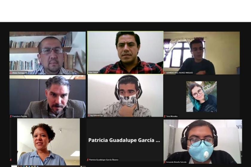 Captura de pantalla de una videollamada.