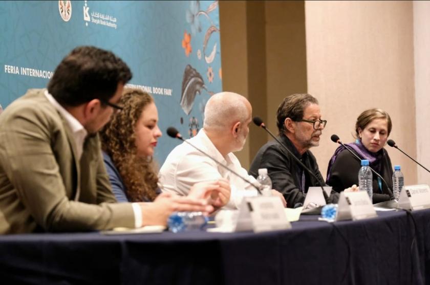 Integrantes de “El Estado y las audiencias contra los medios: cómo el discurso desde el poder legitima la violencia contra el periodismo”.