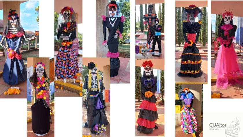 Catrinas de 2 metros.
