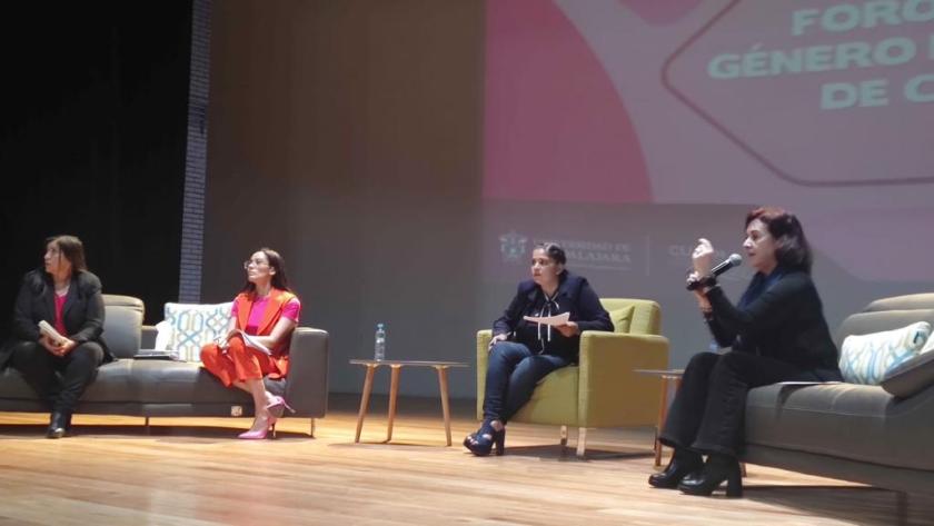 Expositoras del Foro “Violencia de género en los medios de comunicación”.