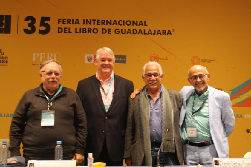 Expositores de la charla "Cuba y sus circunstancias: los Golpes del bloqueo".