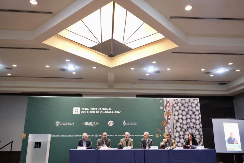 Integrantes del homenaje en memoria de Jorge Luis Chabat Madrid.