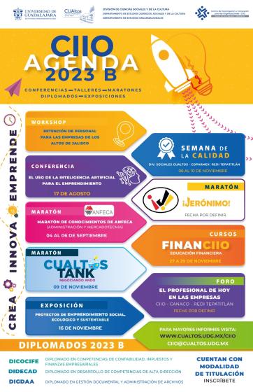 Cartel de plan de actividades CIIO 2023-B