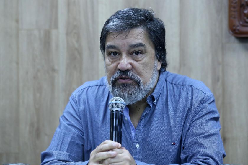 Integrante de la rueda de prensa.