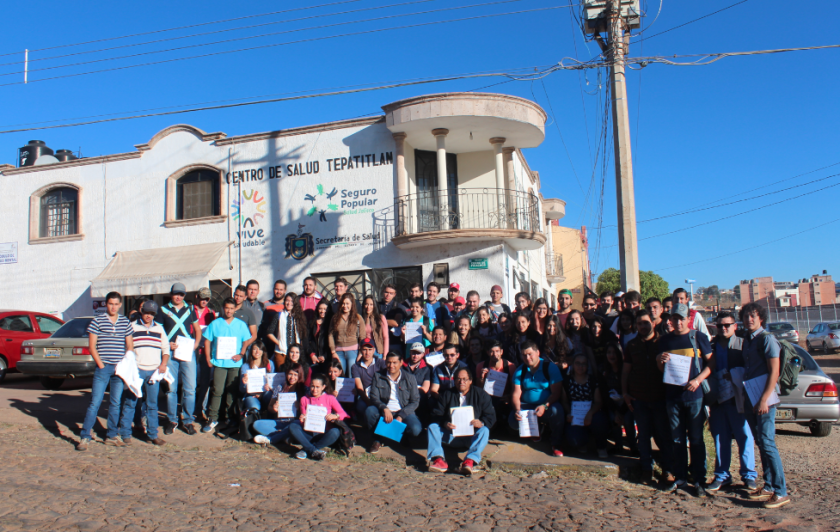 Integrantes en la Campaña de Semana Naiconal de Vacunación Antirrábica.