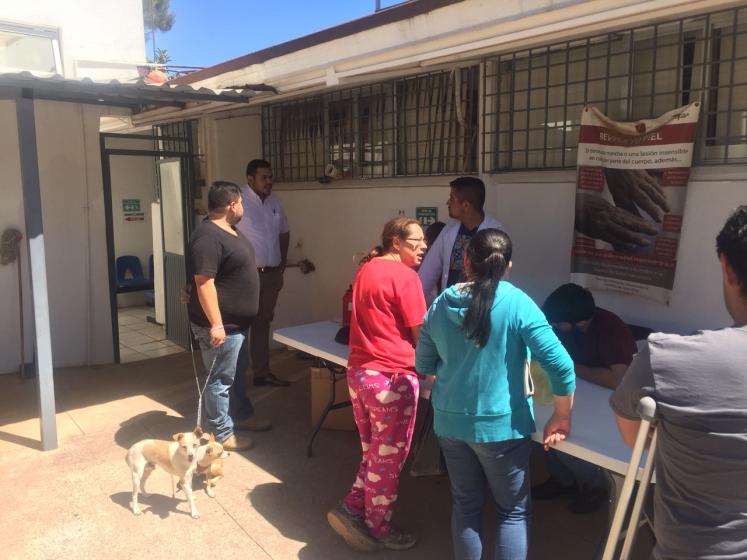 Instalaciones de la Campaña de Semana Naiconal de Vacunación Antirrábica.