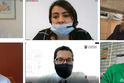 Captura de pantalla de una videollamada.