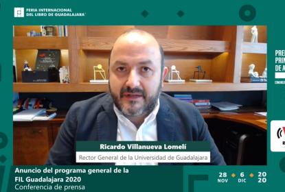 Captura de pantalla de rueda de prensa virtual.