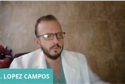 Ponente de la conferencia “Infarto agudo al miocardio”.