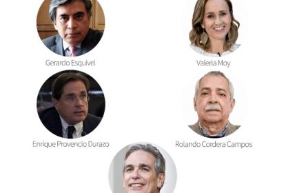 Cartel en el que se lee "FERIA INTERNACIONAL DEL LIBRO Una nueva economía para la próxima normalidad".
