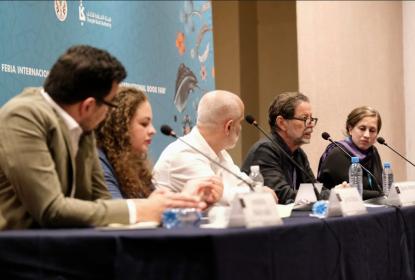 Integrantes de “El Estado y las audiencias contra los medios: cómo el discurso desde el poder legitima la violencia contra el periodismo”.