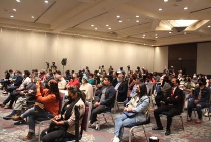 Público de la charla “¿El fin de la era neoliberal? Desde dentro”.
