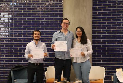 Expositores de la conferencia “Cuidado integral del adulto mayor”.