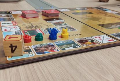 Plano de un juego de mesa.