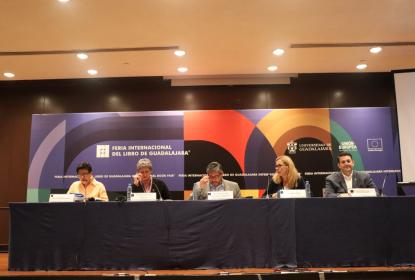 Integrantes del panel "Inteligencia Artificial (IA): entre utopías, distopías y realidades".