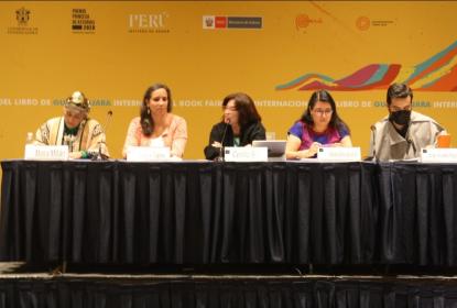 Integrantes en la ponencia “¿por la izquierda o por la derecha o por la otra? contra el patriarcado”.
