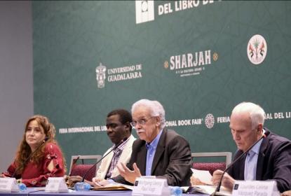 Integrantes del panel "Medio oriente, el origen de las grandes reliones monoteistas”.