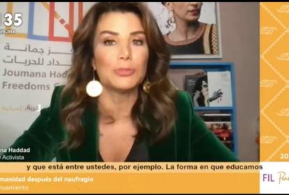 Expositora de la conferencia “La Humanidad después del Naufragio”.
