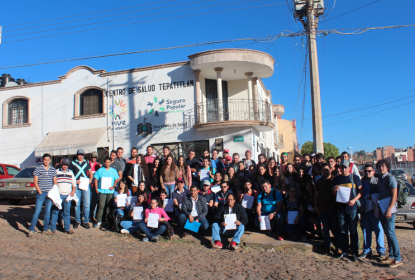 Integrantes en la Campaña de Semana Naiconal de Vacunación Antirrábica.
