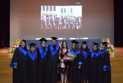 Estudiantes en su Acto académico.