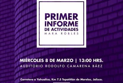 Cartel anunciando el primer informe